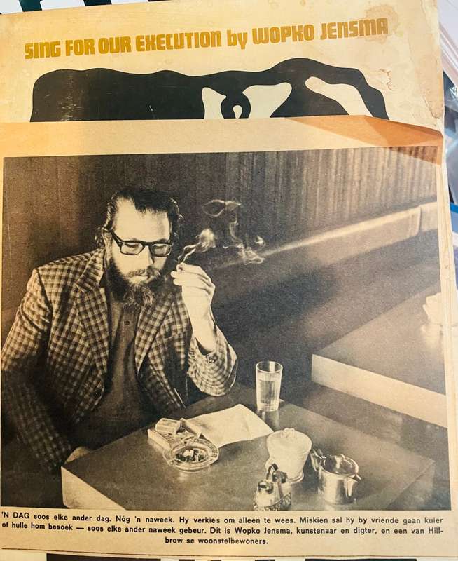 SIGNED!! SCARCE!! WOPKO JENSMA `SING FOR OUR EXECUTION` FIRST EDITION, 1973