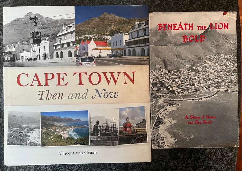 2 BOOKS! `CAPE TOWN THEN AND NOW` & ` BENEATH THE LION BOLD`