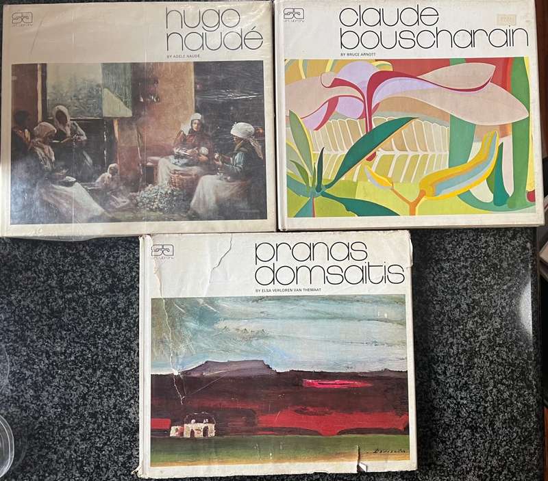 3 BOOKS! ` HUGO NAUDE:, `PRANAS DOMSAITIS` AND ` CLAUDE BOUSCHARAIN`