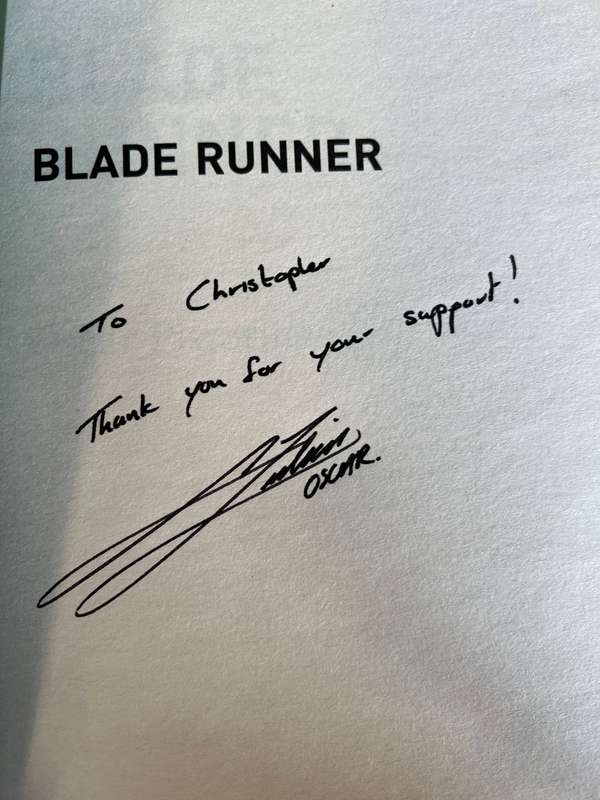 SIGNED! OSCAR PISTORIUS BLADE RUNNER