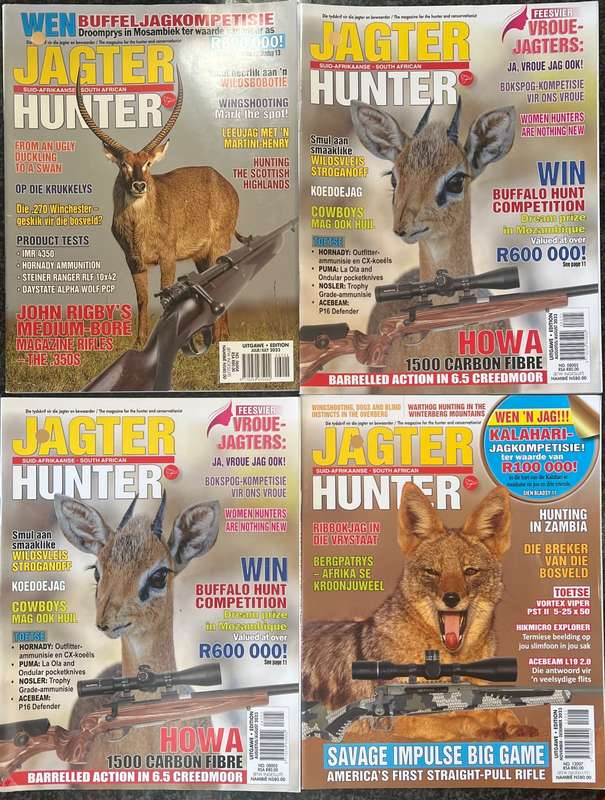 APPROXIMATELY 96 JAGTER HUNTER MAGAZINES - 2012 TO 2023