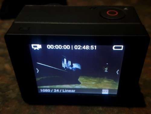 Gopro LCD bacpac with case, hardly used