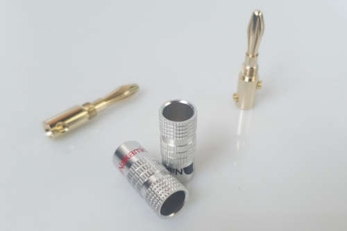 Nakamichi 4mm Banana Plug 24K Gold Pure Copper Adapter PAIR