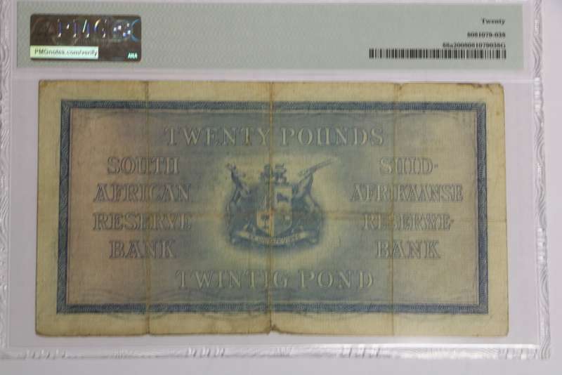 1928 Twenty Pounds  W.H Clegg PMG VF20
