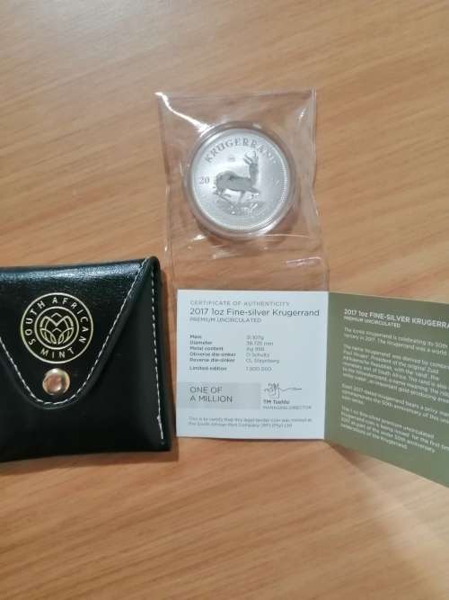 2017 Silver Krugerrands 50th Anniversary With Mint Mark