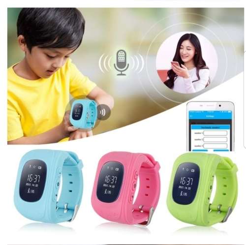 Q50 Children's GPS Smart Watch - Light Blue/Pink