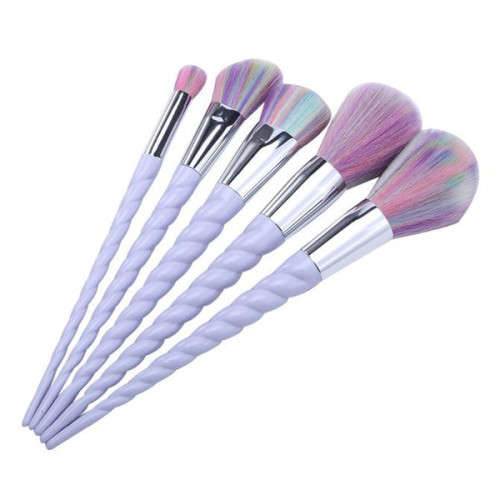 5pcs/set Unicorn Face Eyeliner Brush Thread Cosmetic Make Up Flat Brushes Set Makeup