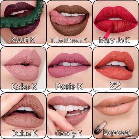 28 Colors In Stock Kylie Jenner Liquid Lipstick Lipgloss Matte Lip liner Combo Kit
