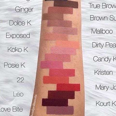 28 Colors In Stock Kylie Jenner Liquid Lipstick Lipgloss Matte Lip liner Combo Kit