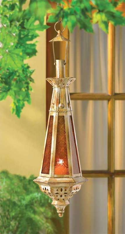 ** Read B4 Bidding ** Moroccan Teardrop Lantern