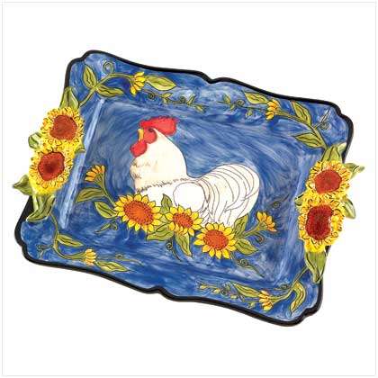 ** Read B4 Bidding ** Country Garden Serving Platter