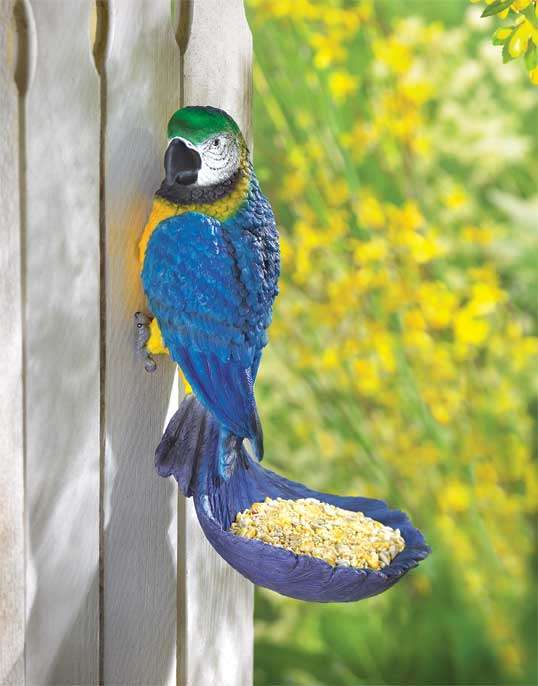 ** Read B4 Bidding ** Blue Parrot Birdfeeder