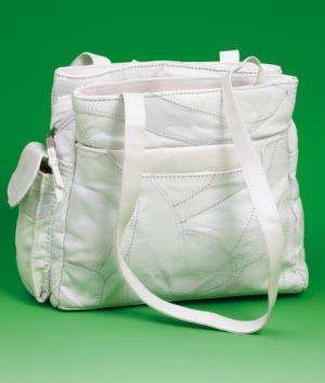 ** Read B4 Bidding ** White GENUINE Leather Purse / Handbag