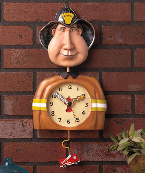 ** READ BEFORE BIDDING ** Fireman Clock