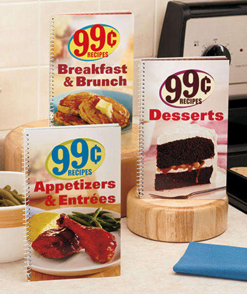 ** READ BEFORE BIDDING ** 99 Cent Recipes Cookbook / Set of 3