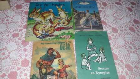 Aspoestertjie,Wilhelm Tell,Stories en Rympies Std 1 ,Die Vyf Hasies