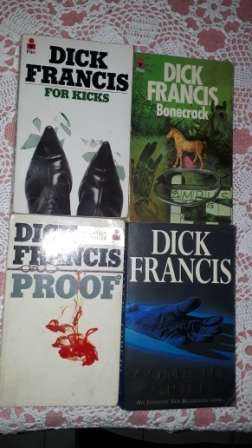 bundle of 4 by Dick Francis  : Come to Grief, Proof, Bonecrack, For Kicks