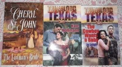 Two x Trueblood Texas books  and 1 Harlequin Historical