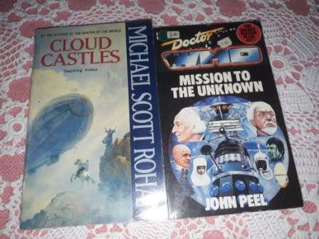 Cloud Castles - Michael S Rohan and Mission to the Unknown - J Peel , bundle of 2 books