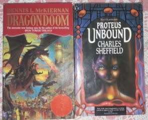 2 Books ,Dragondoom DL McKiernan and Proteus Unbound C Sheffield