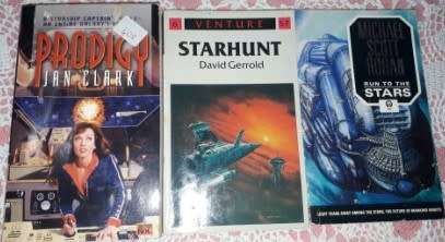 3 x Books , Prodigy J Clark ,Starhunt D Gerrold ,Run to the Stars MS Rohan