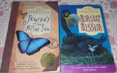 2 books by Eva Ibbotson , Monster Mission and Journey to the River Sea