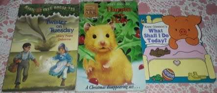 Bundle of 3 Books What Shall I Do Today,Hamster in the Holly,Twister on Tuesday