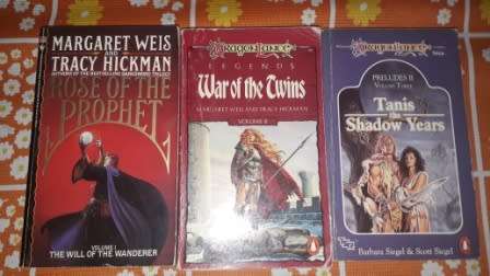 Tanis the Shadow Years B and S Siegel ,War of the Twins andRose of the Prophet M Weiss and T Hichman