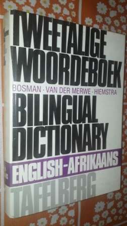 Tweetalige Woordeboek Bosman, Van Der Merwe Hiemstra