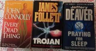 Bundle of 3 Thrillers Deaver , Follett and Connolly