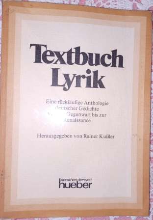 Textbuch Lyrik