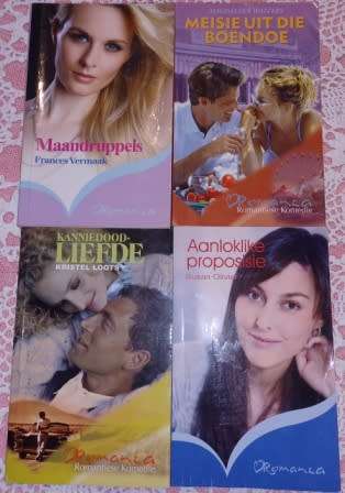 Maandruppels , Aanloklike Proposisie , Meisie uit die Boendoe , Kanniedood Liefde