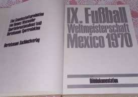 IX Fusball Weltmeisterschaft   Mexiko 1970