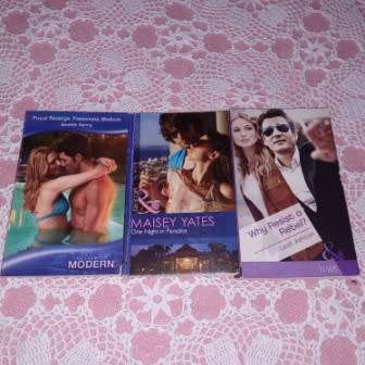 One Night in Paradise M Yates ,Proud Revenge,Passionate Wedlock J Kenny ,Why Resist a Rebel?L Ashton
