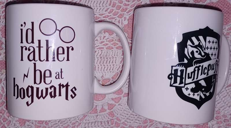 Harry Potter MG22896 `Hogwarts Crest` Ceramic Travel Mug, 12 oz/340 ml