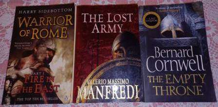 The Lost Army VM Manfredi/Warrior of Rome H Sidebottom/The Empty Throne B Cornwell