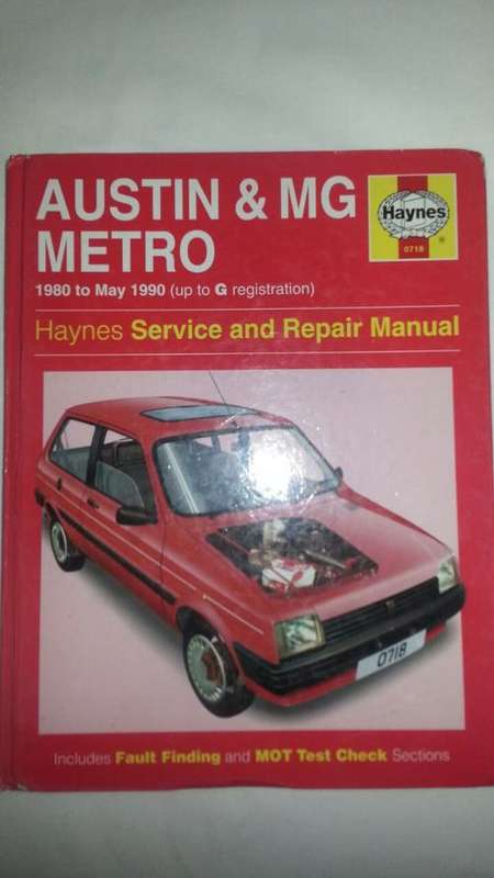 Austin and MG Metro 1980 to May 1990 - Haynes Service and Repair Manual
