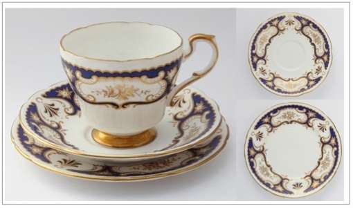 Paragon "Venice" fine bone china tea trio