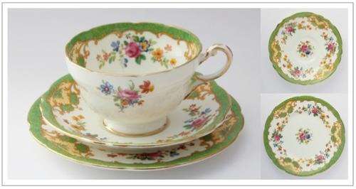 Paragon "Plymouth" fine bone china tea trio