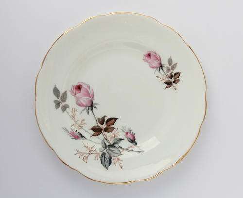 Grosvenor Jackson & Gosling fine bone china tea trio - cake plate