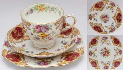 Tuscan Provence fine bone china tea trio