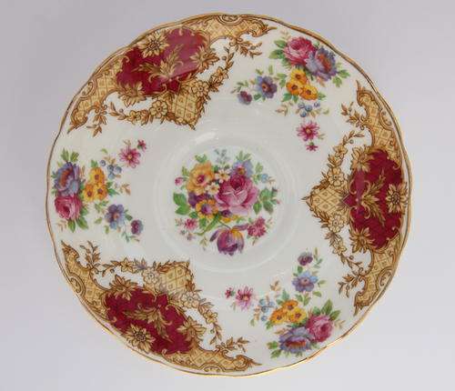 Tuscan Provence fine bone china tea trio - saucer