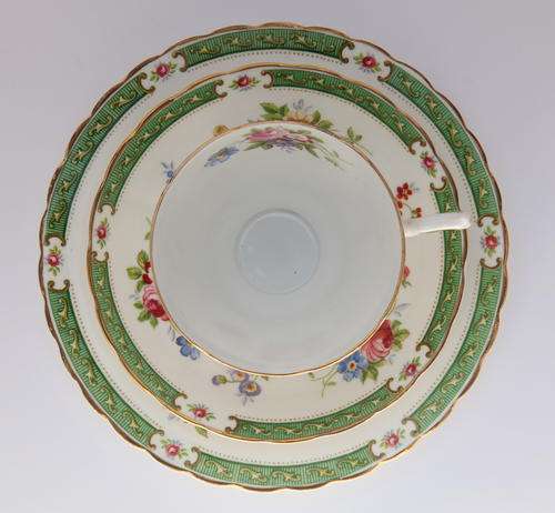 Tuscan Lowsoft fine bone china tea trio - top view