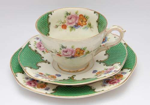 Sandringham fine bone china tea trio