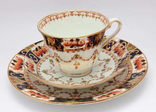 Royal Stafford fine bone china tea trio