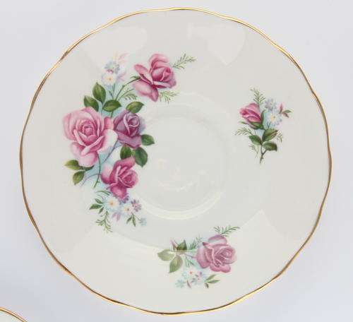Royal Osborne fine bone china tea trio - saucer