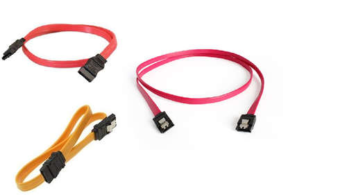 LOT OF 9 X ATA Serial SATA Cables (VARIOUS)