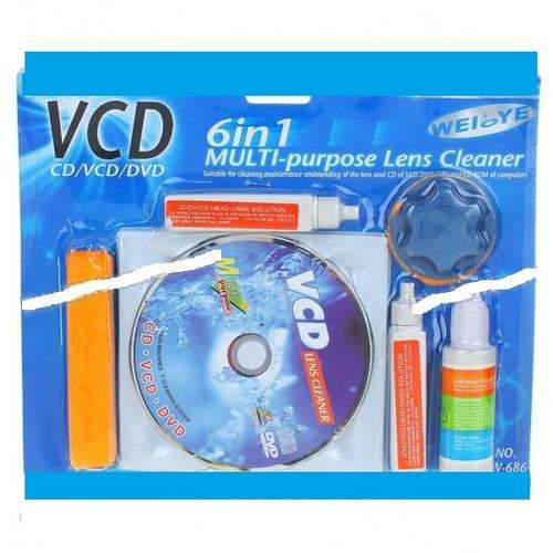 6IN1 MULTI PURPOSE VCD/DVD/CD LENS CLEANER
