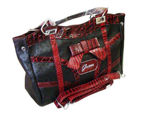 LATEST BLACK AND RED DESIGNER HANDBAG