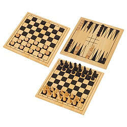 3 IN 1 CHESS, CHECKERS AND BACKGAMMON SET - PERFECT XMAS GIFT